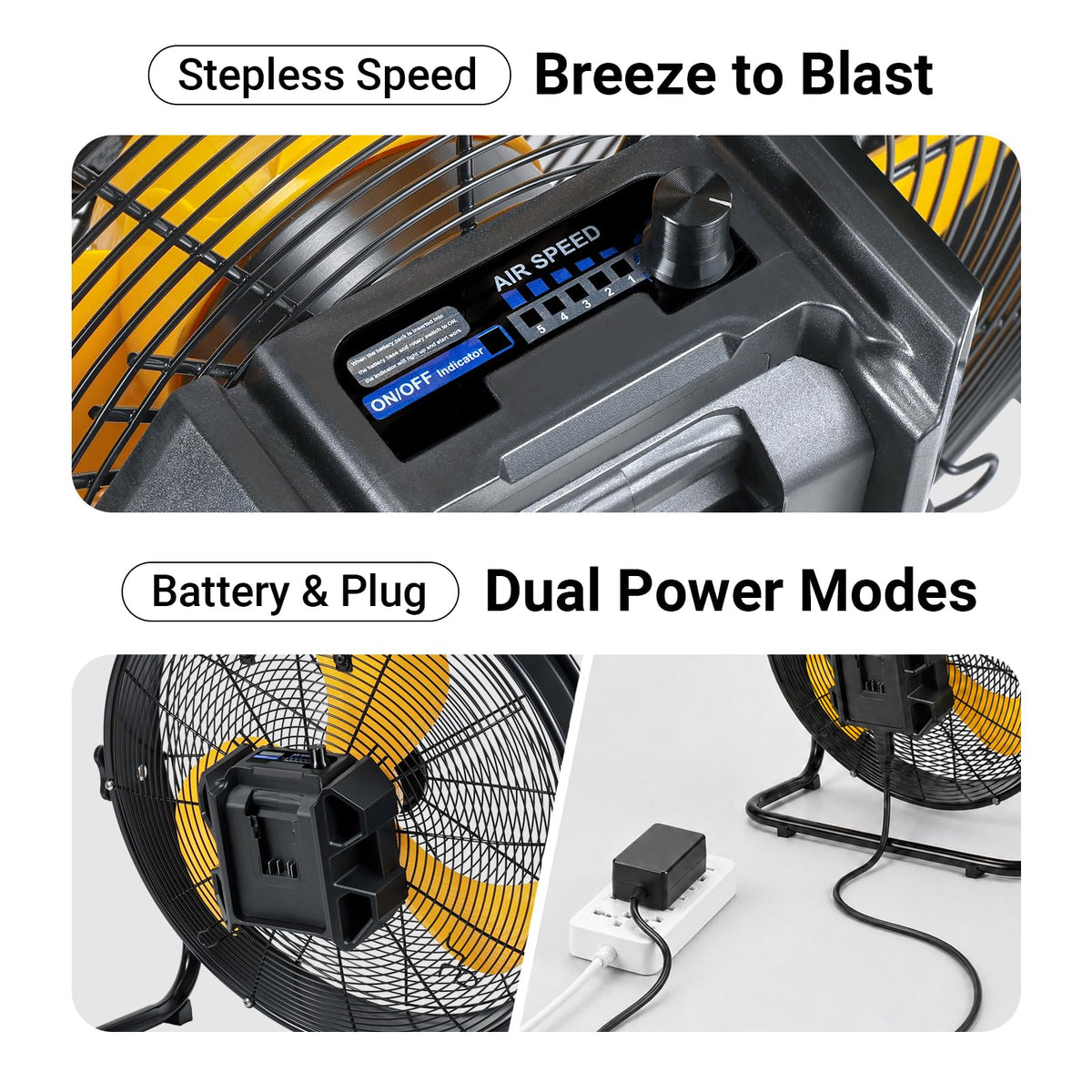 18" Brushless Cordless Floor Fan Z92426