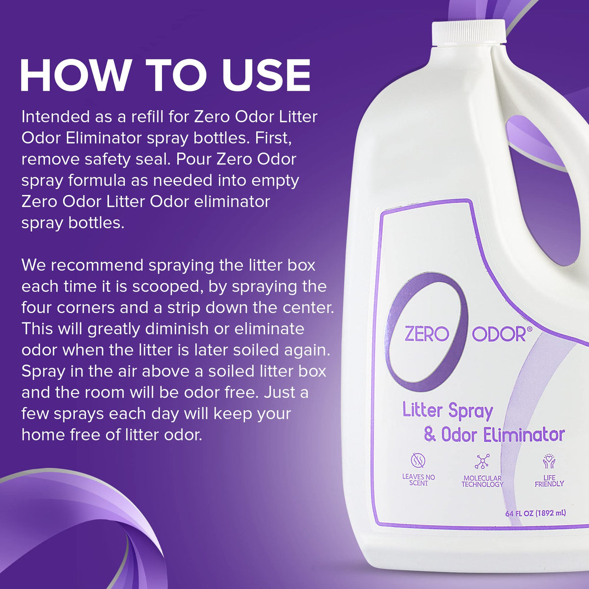 Cat Litter Deodorizer Refill 64 oz P65541