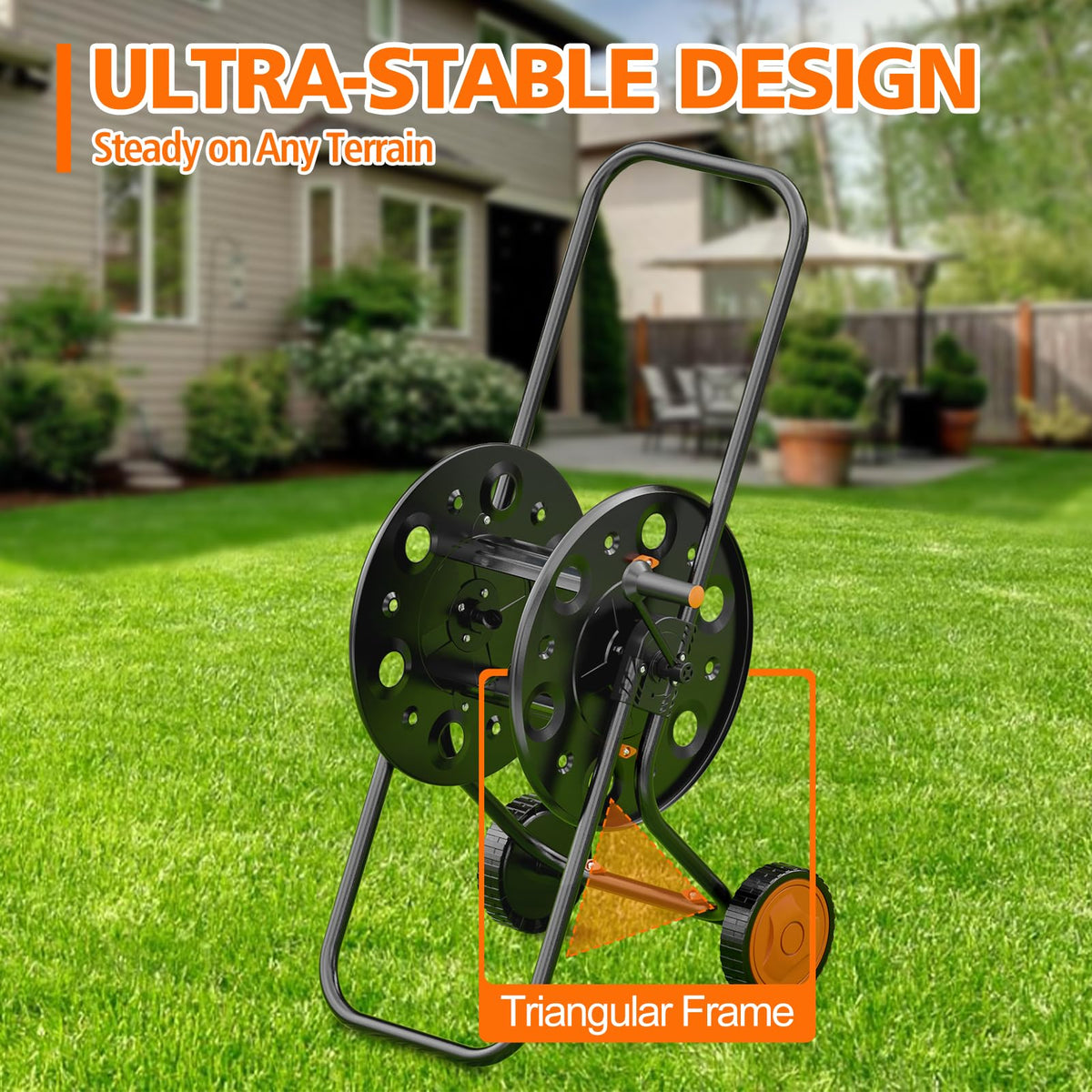 Garden Hose Reel Cart E71835