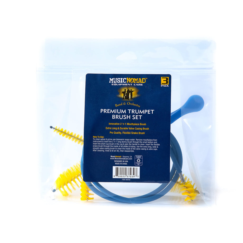 3 pc. Trumpet Cleaning Brush Kit with Storage Bag F987906