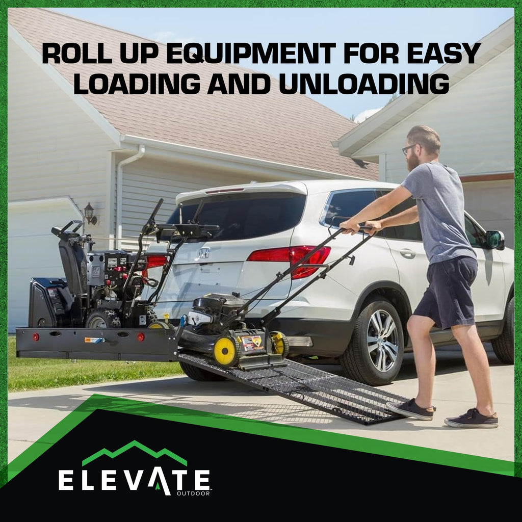 Folding Hitch Cargo Carrier with 60" Ramp K1364