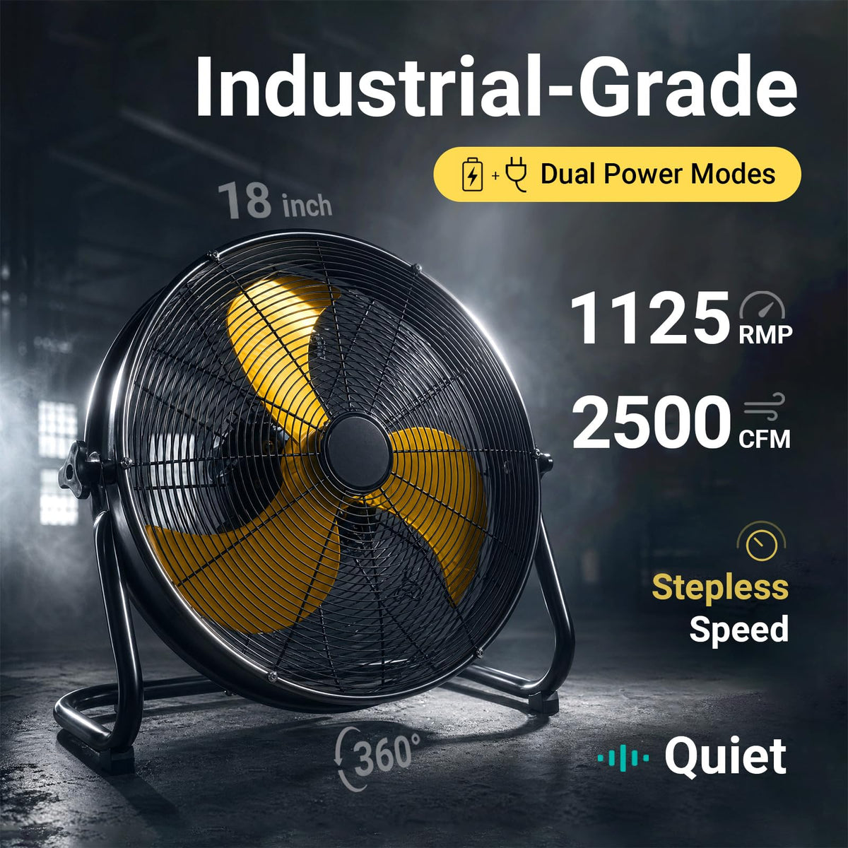 18" Brushless Cordless Floor Fan Z92426