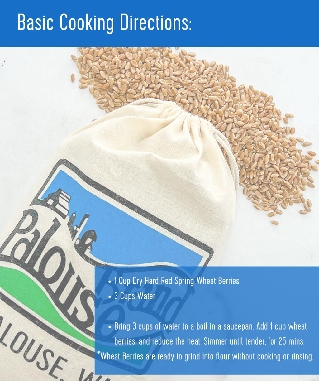 Hard Red Spring Wheat Berries 25 LBS Bag W995