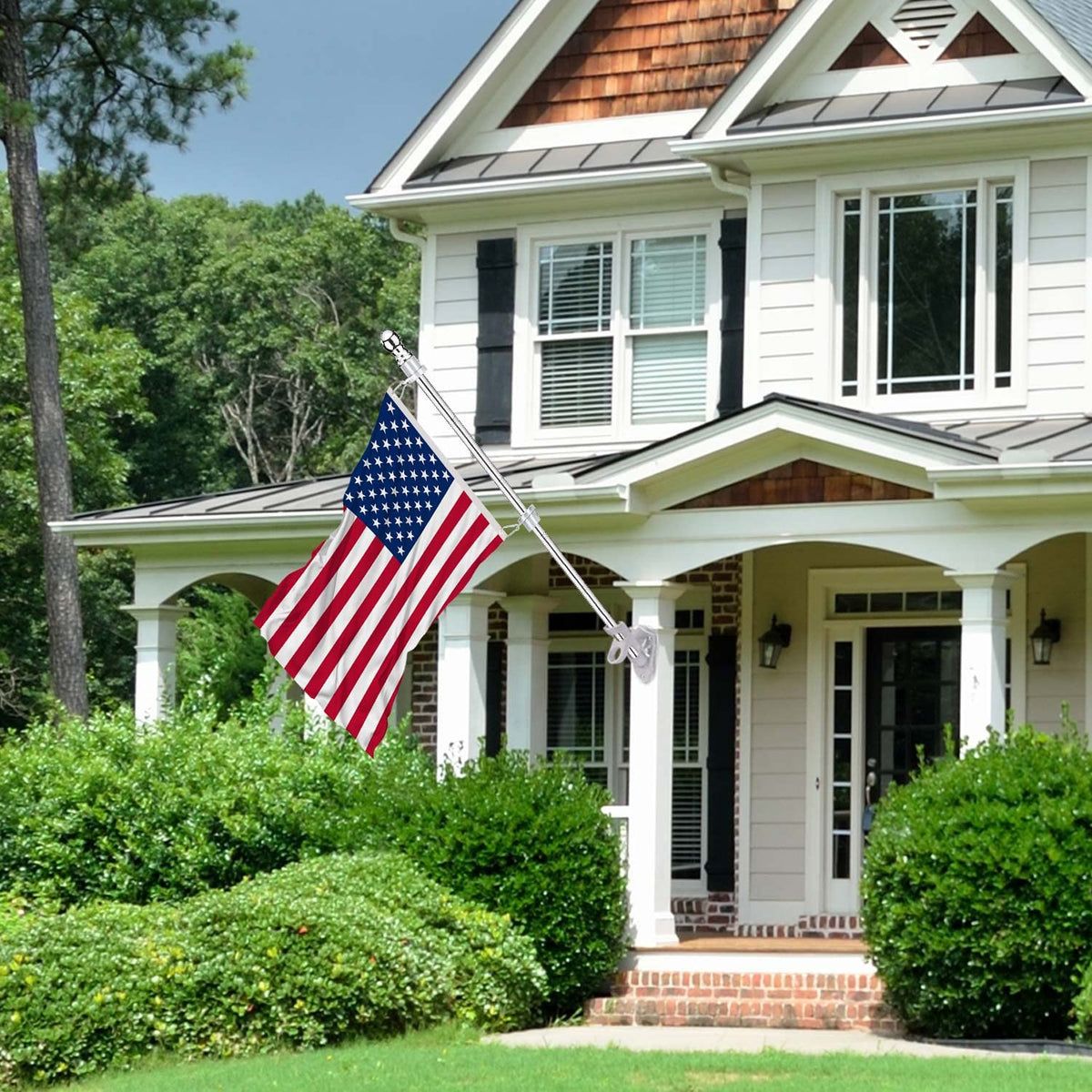 2 Pack 6 ft 1 inch Flag Poles X837137