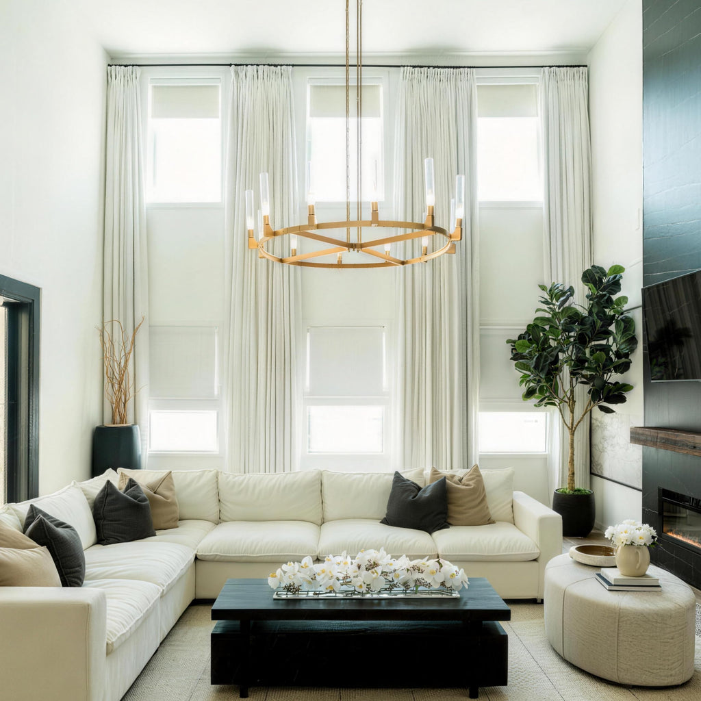 Linen Pinch Pleated Blackout Curtain 1 Panel J803701
