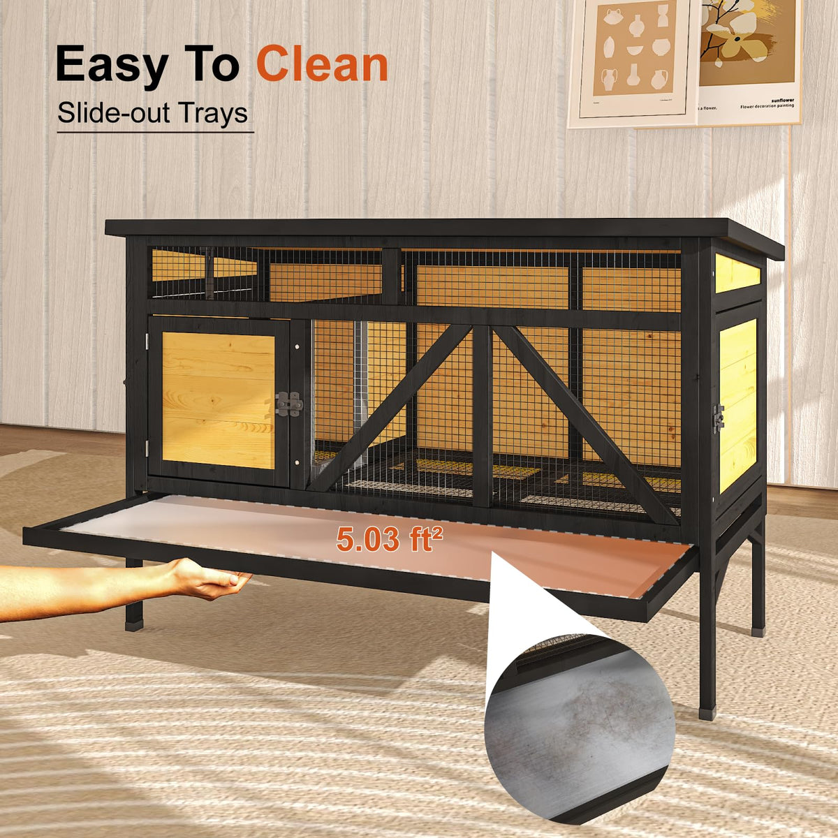 46.7" Rabbit Cage F267