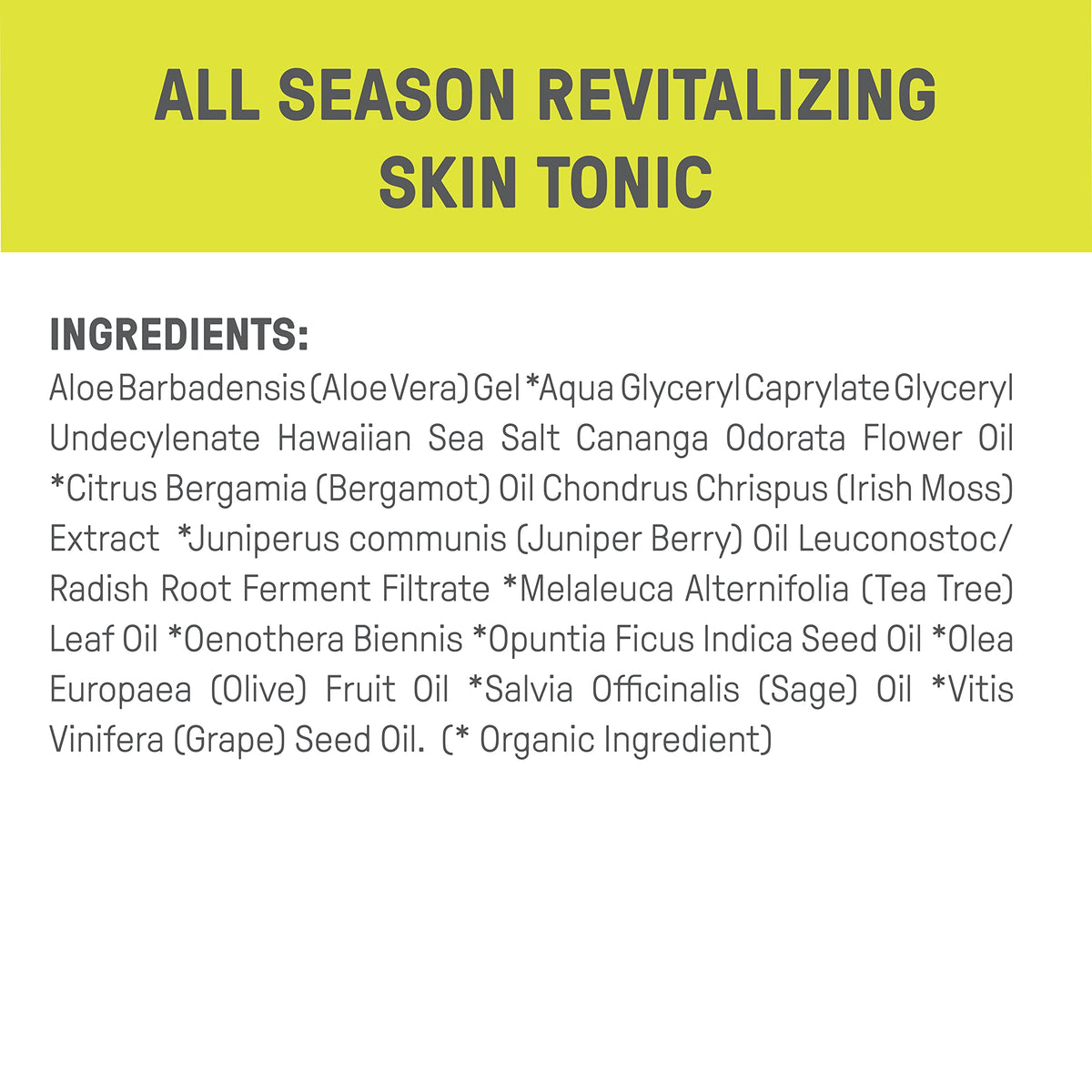 Revitalizing Skin Tonic Spray 4 oz M69842