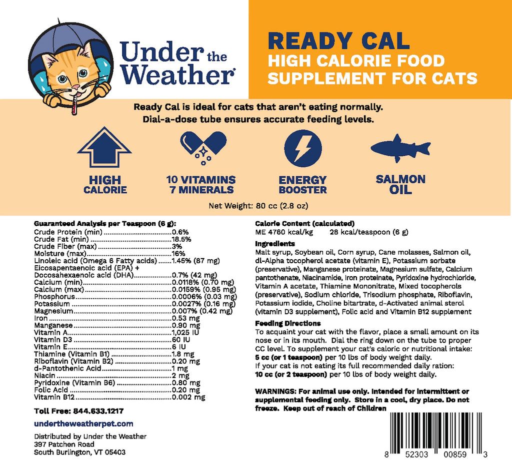 High Calorie Cat Supplement with Vitamins Minerals Omega Fatty Acids N8189