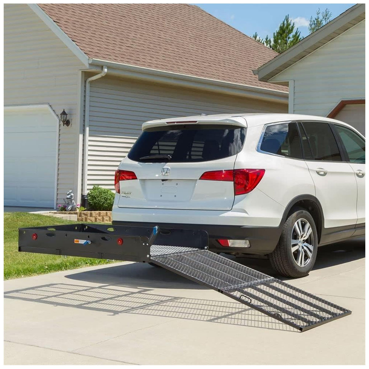 Folding Hitch Cargo Carrier with 60" Ramp K1364