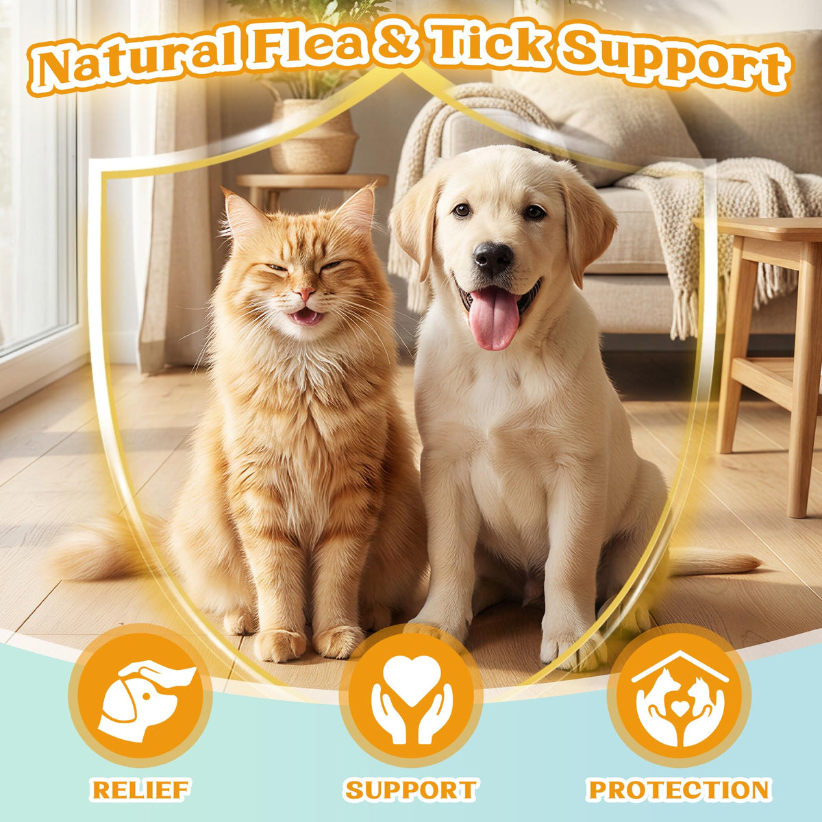 4-in-1 Natural Herbal Supplement Drops for Dogs & Cats X8305