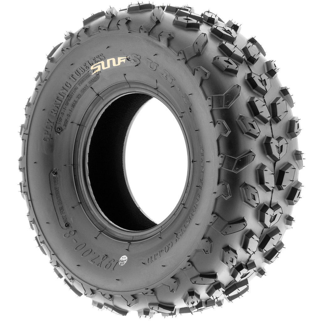 19x7-8 Knobby ATV & Go Kart Tires, Tubeless Pair of 2 R39071