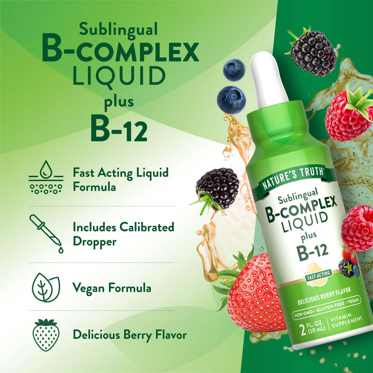Sublingual B Complex 2 Fluid Ounces Y55246