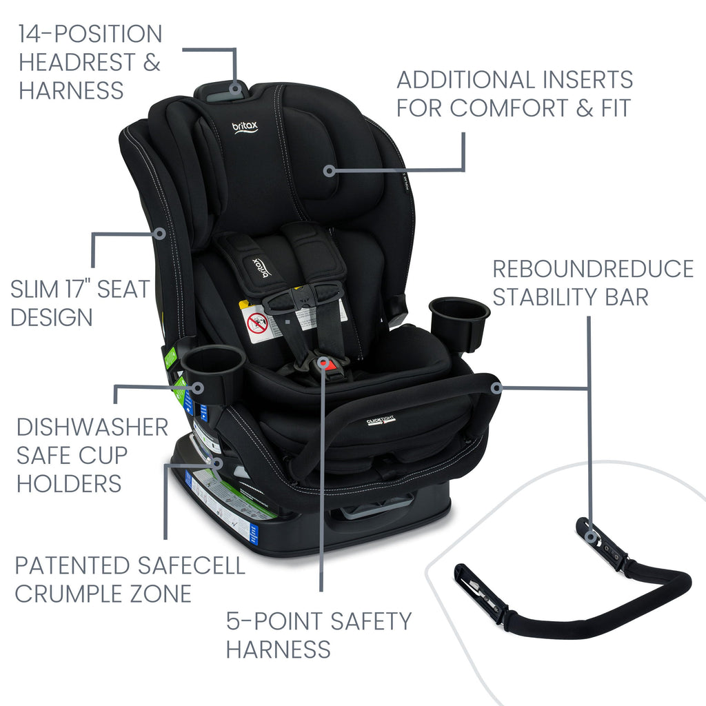 Convertible Car Seat with Slim 17-Inch Design D99157