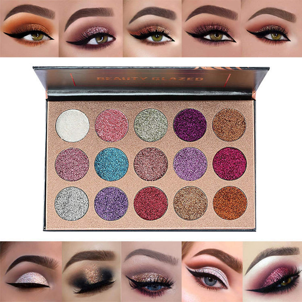 15 Colors Glitter Shimmer Eyeshadow Palette P692
