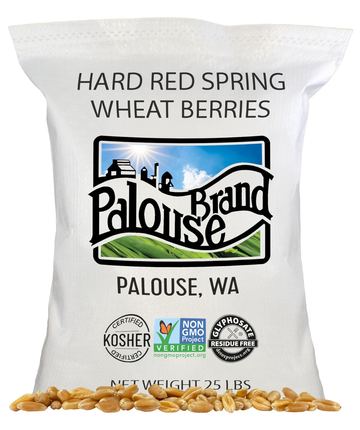 Hard Red Spring Wheat Berries 25 LBS Bag W995