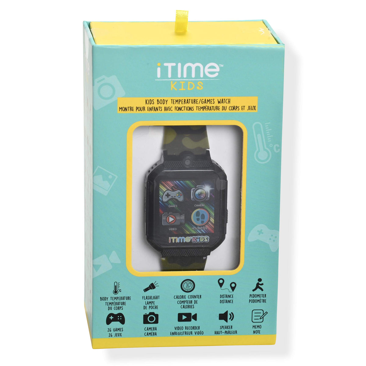 Kids Smart Watch with Camera Speaker Pedometer Stopwatch Music Player O5411