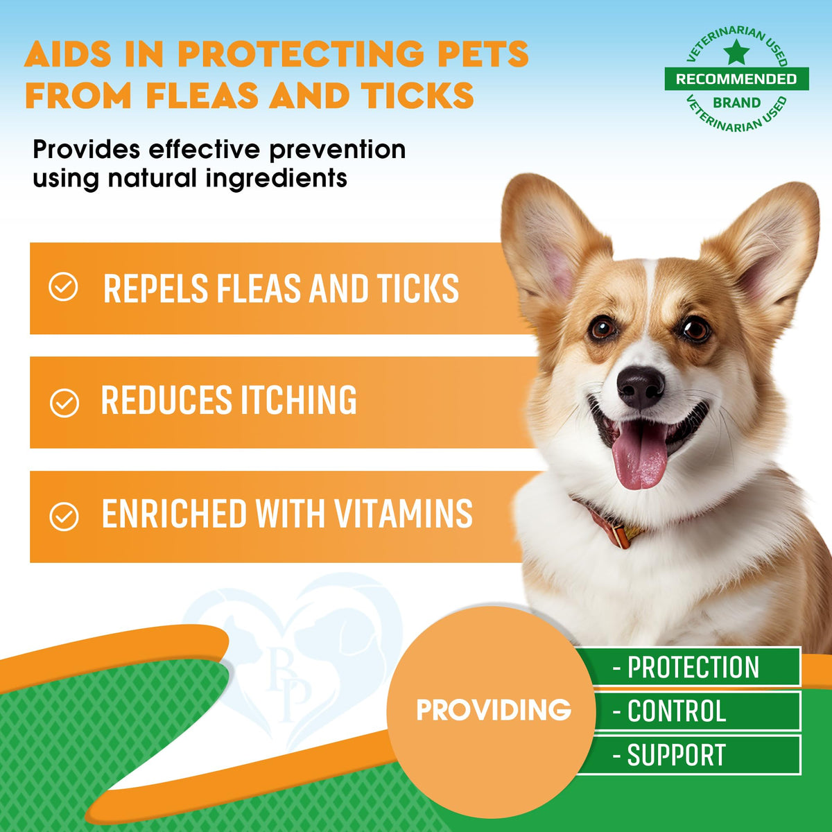 Natural Flea & Tick Prevention Drops for Dogs and Cats E893046