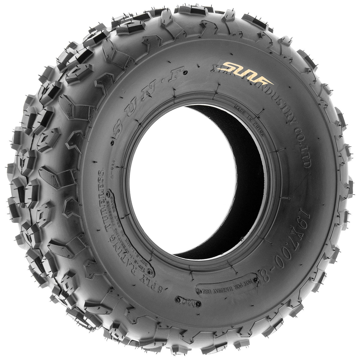 19x7-8 Knobby ATV & Go Kart Tires, Tubeless Pair of 2 R39071