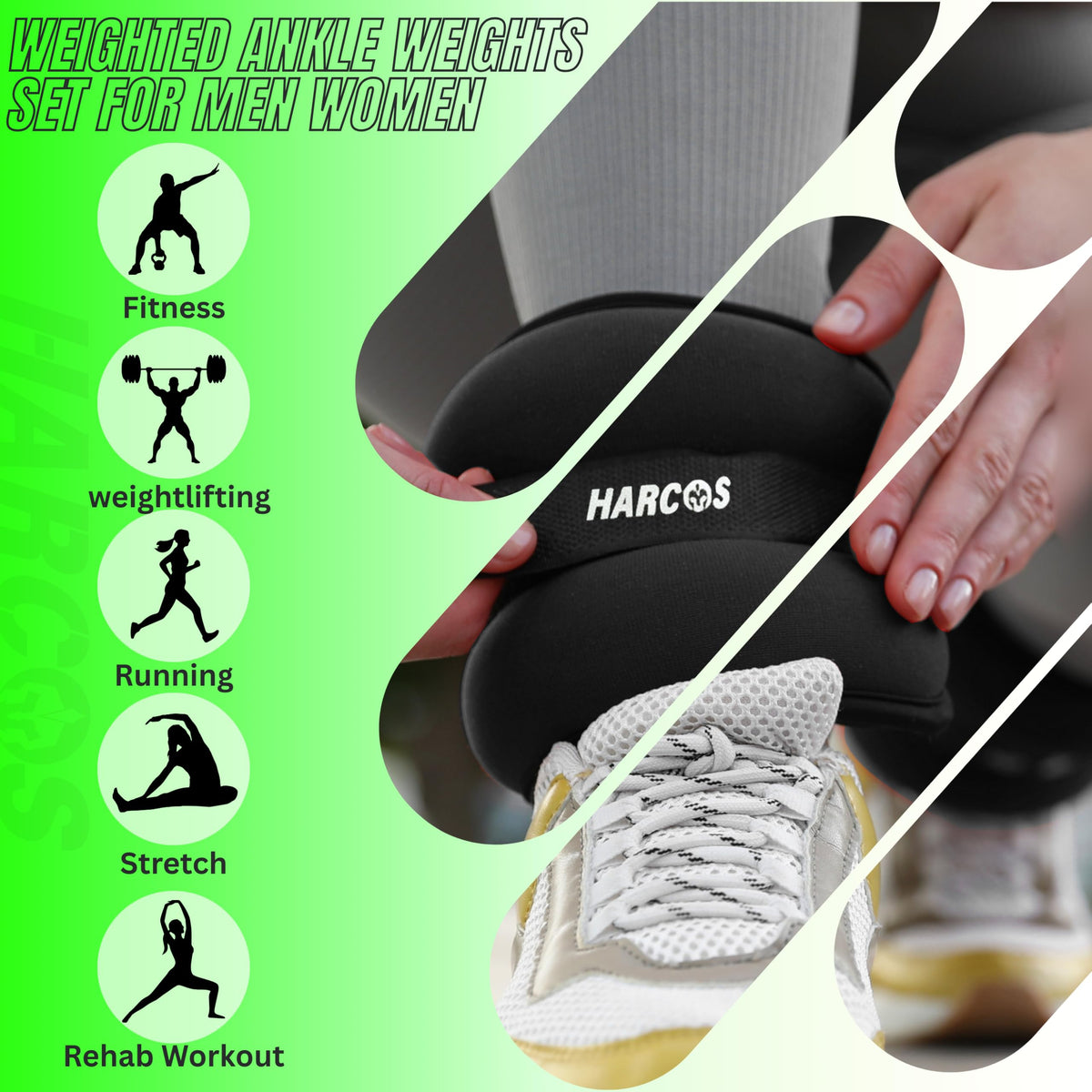 Adjustable Neoprene Ankle & Wrist Weights X311867
