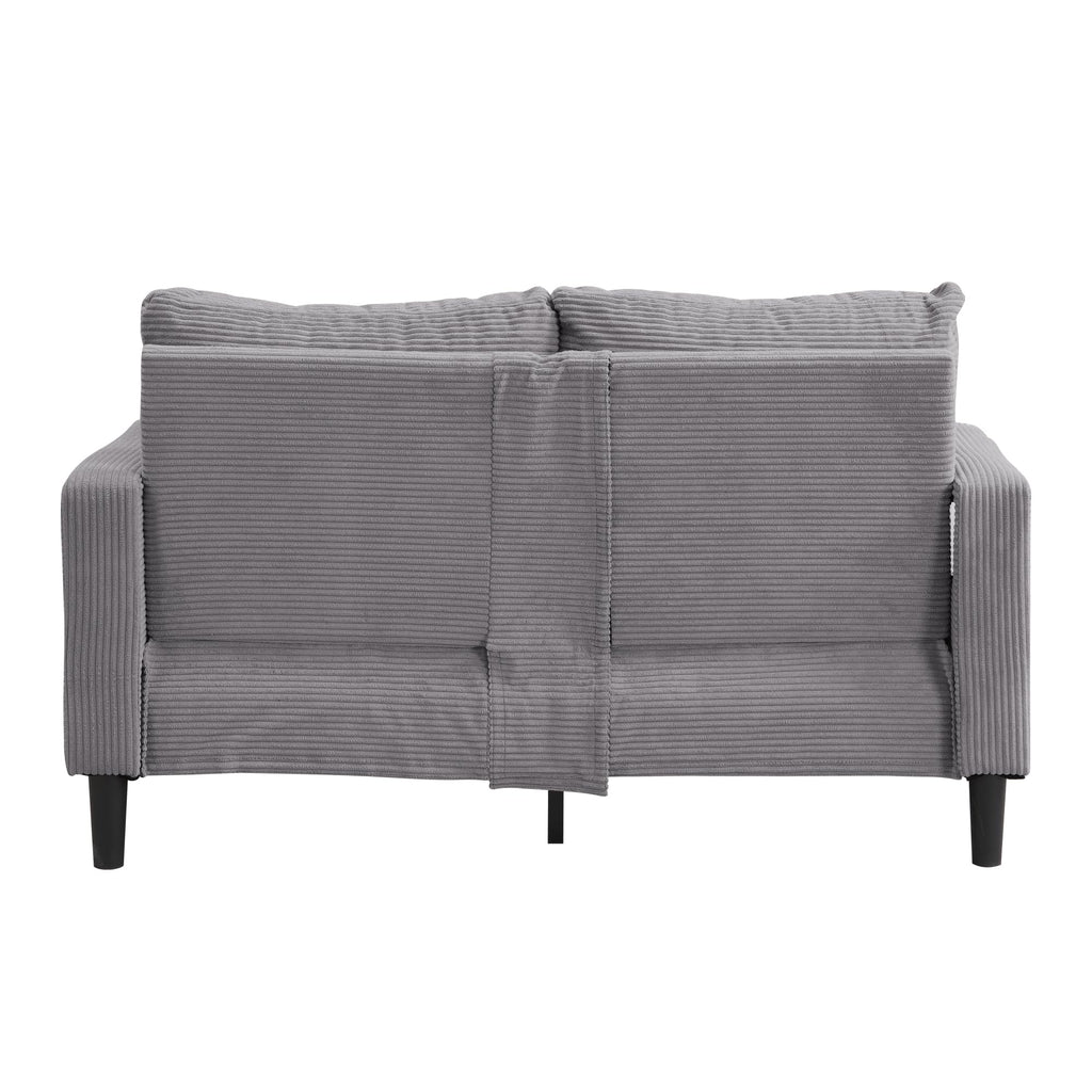 Light Gray Upholstered Loveseat Sofa Z667257