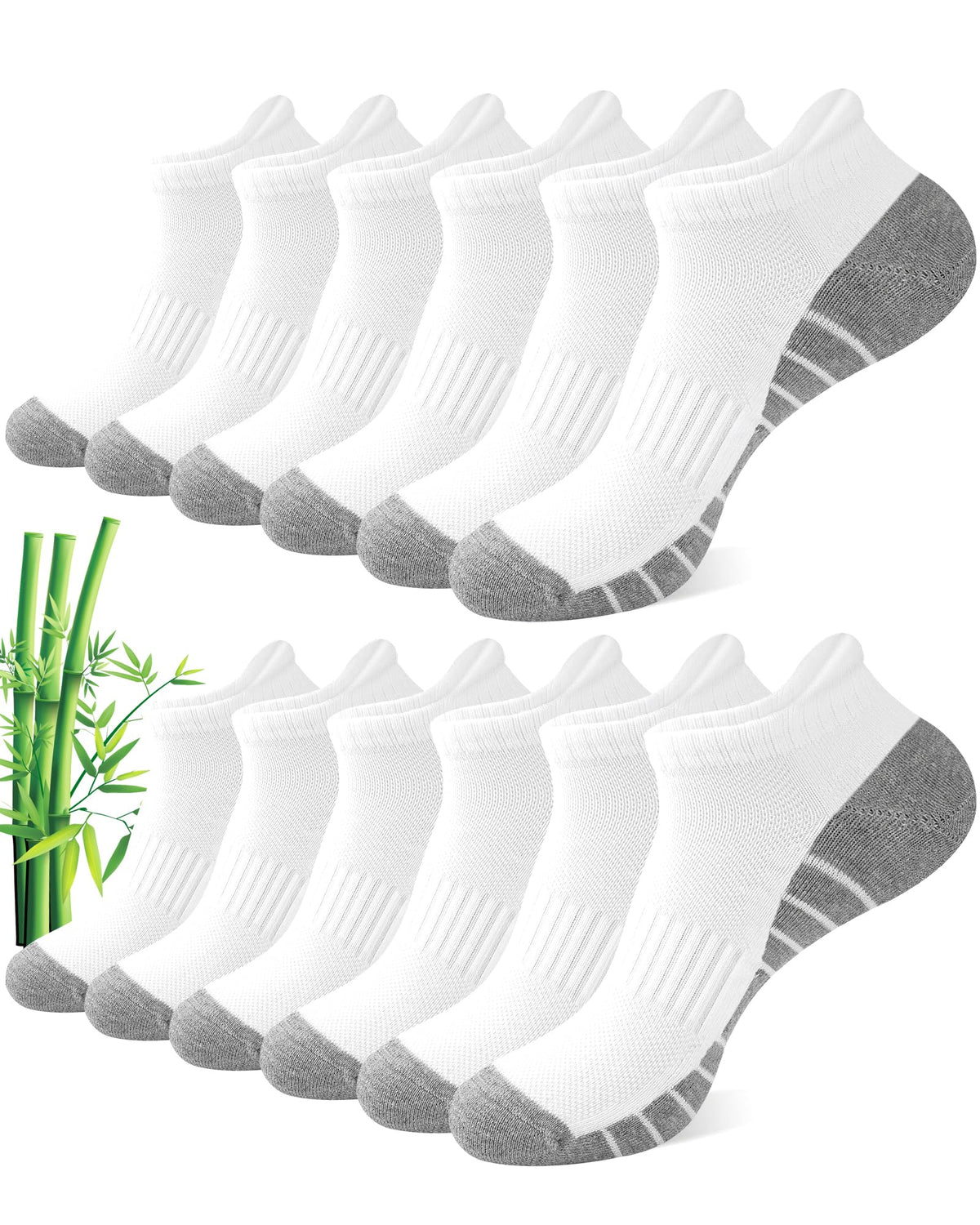 Moisture Wicking Bamboo Viscose Ankle Socks X268774
