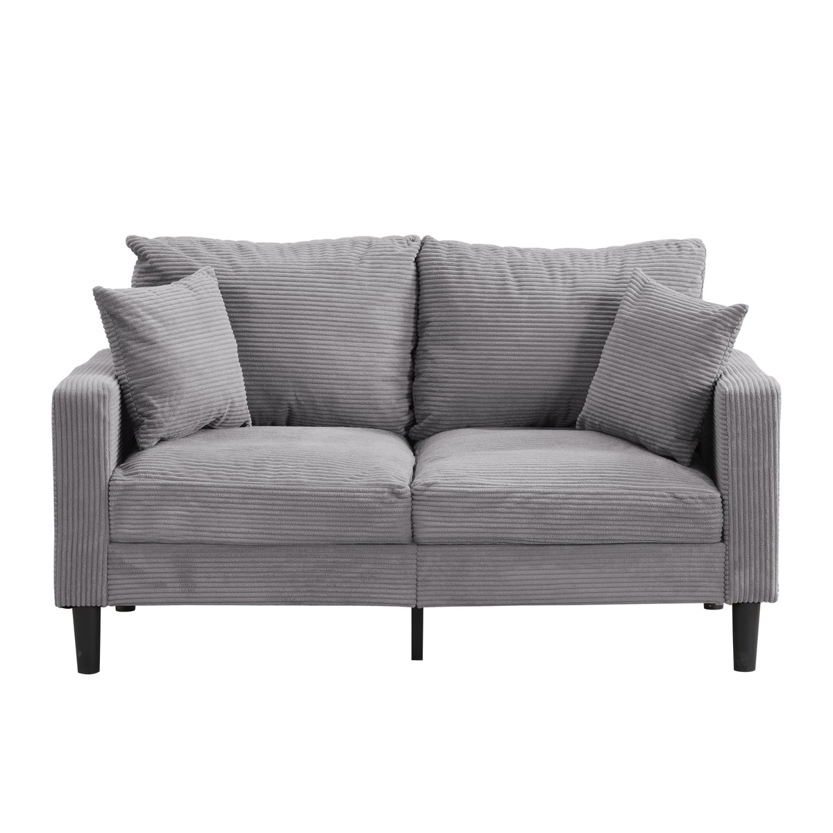 Light Gray Upholstered Loveseat Sofa Z667257