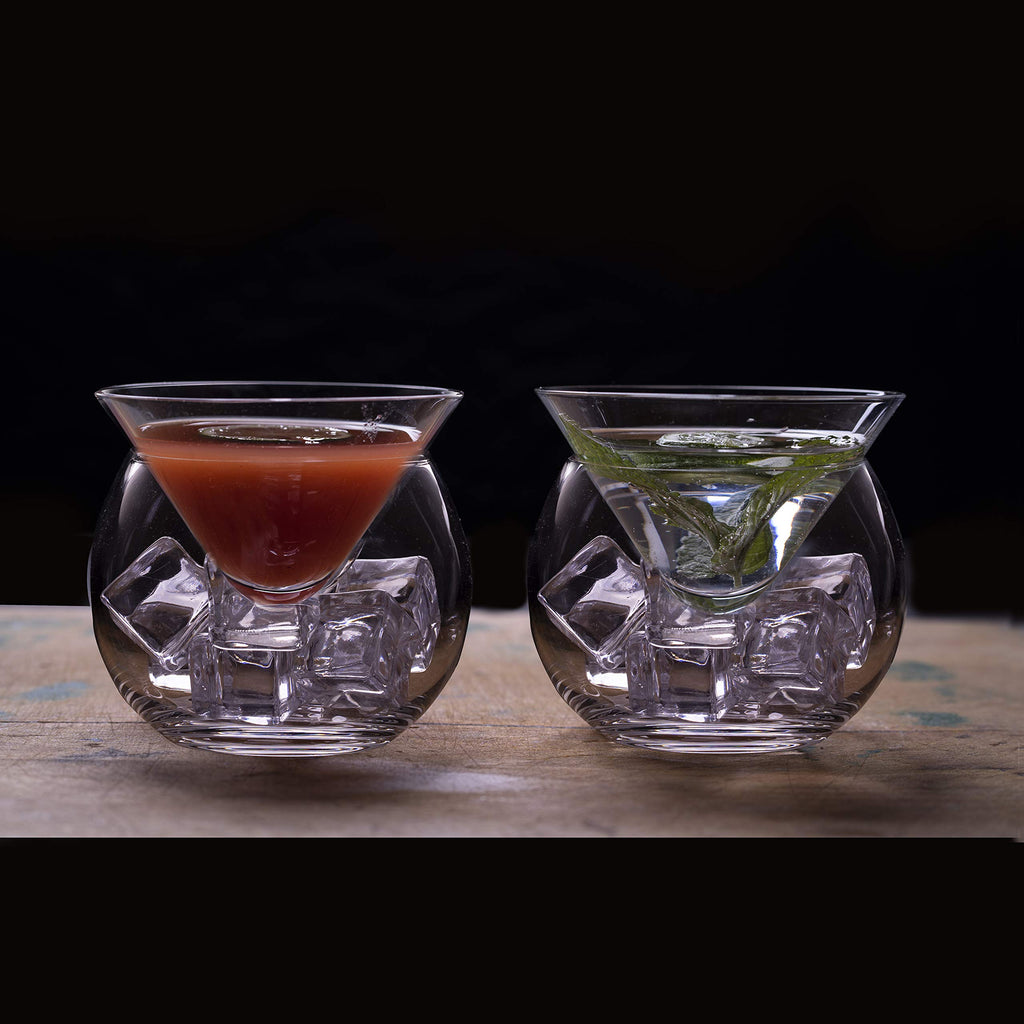 Stemless Martini Glasses with Chiller E534982