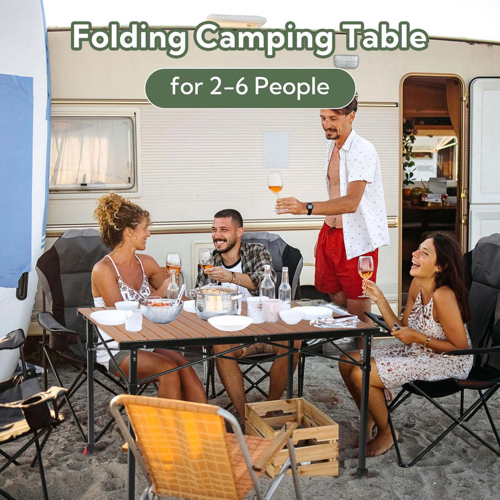 Portable Adjustable Height Camping Table F628205