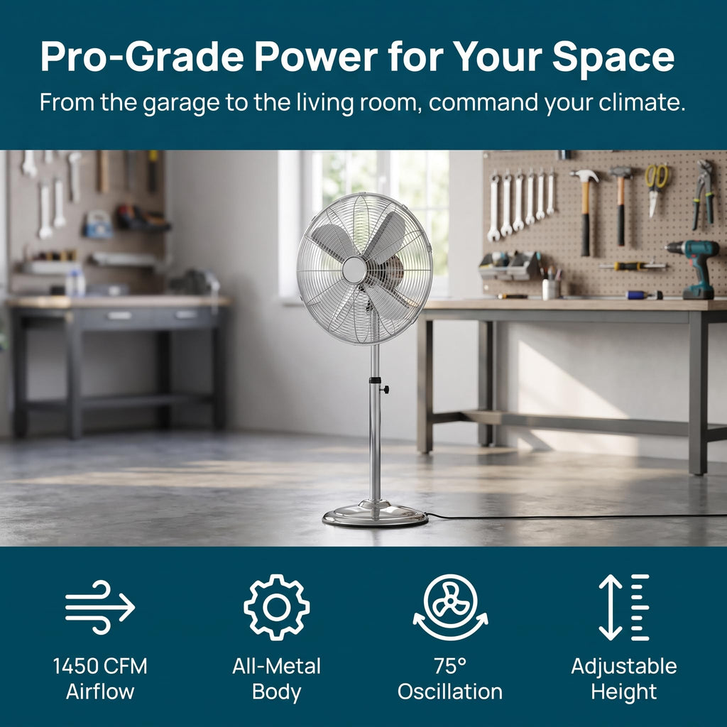 16 Inch Oscillating Pedestal Fan M737592