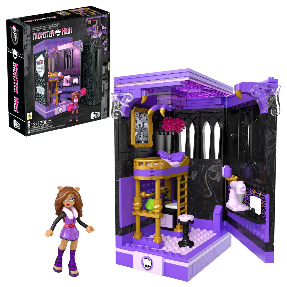 Monster High Action Figure Building Set with 299 Pieces D269