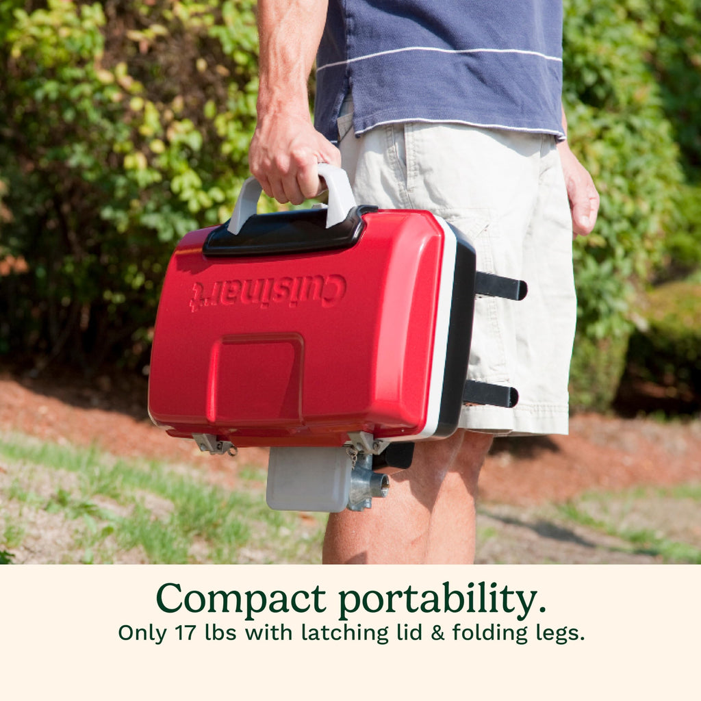 Portable Gas Grill, 150 Sq. In. 5,500 BTU Red I848