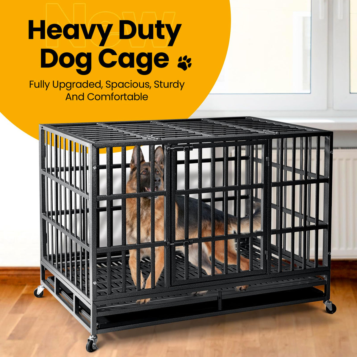 48 Inch Heavy Duty Dog Crate O7689