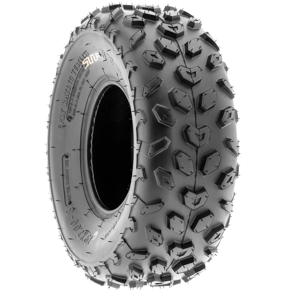 19x7-8 Knobby ATV & Go Kart Tires, Tubeless Pair of 2 R39071