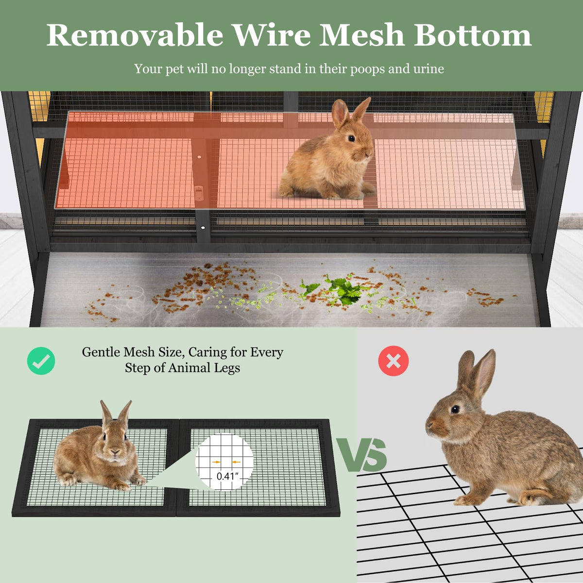 46.7" Rabbit Cage F267