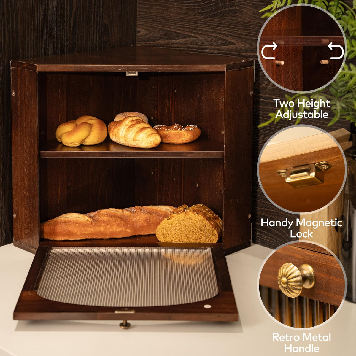 Wood Bread Box A110790