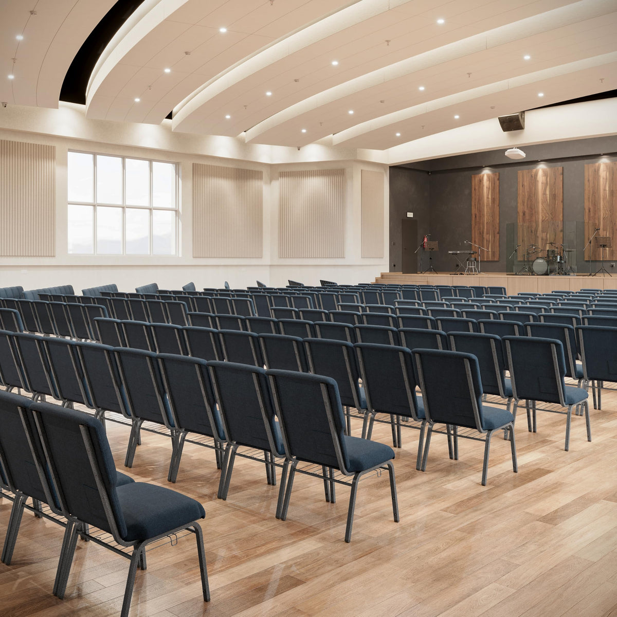 Navy 21 in Wide Church Chair S13413