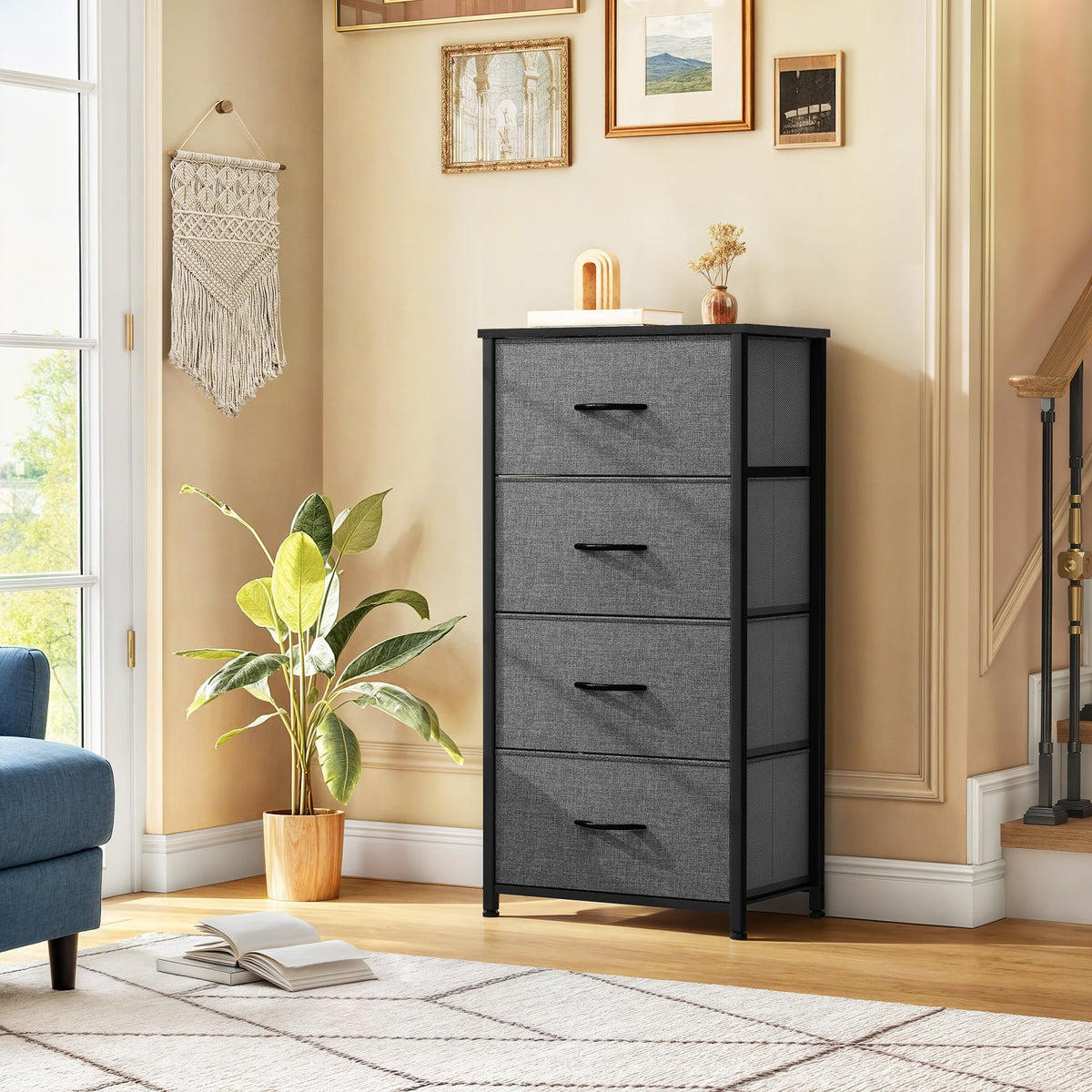 4 Drawer Fabric Dresser Q31231