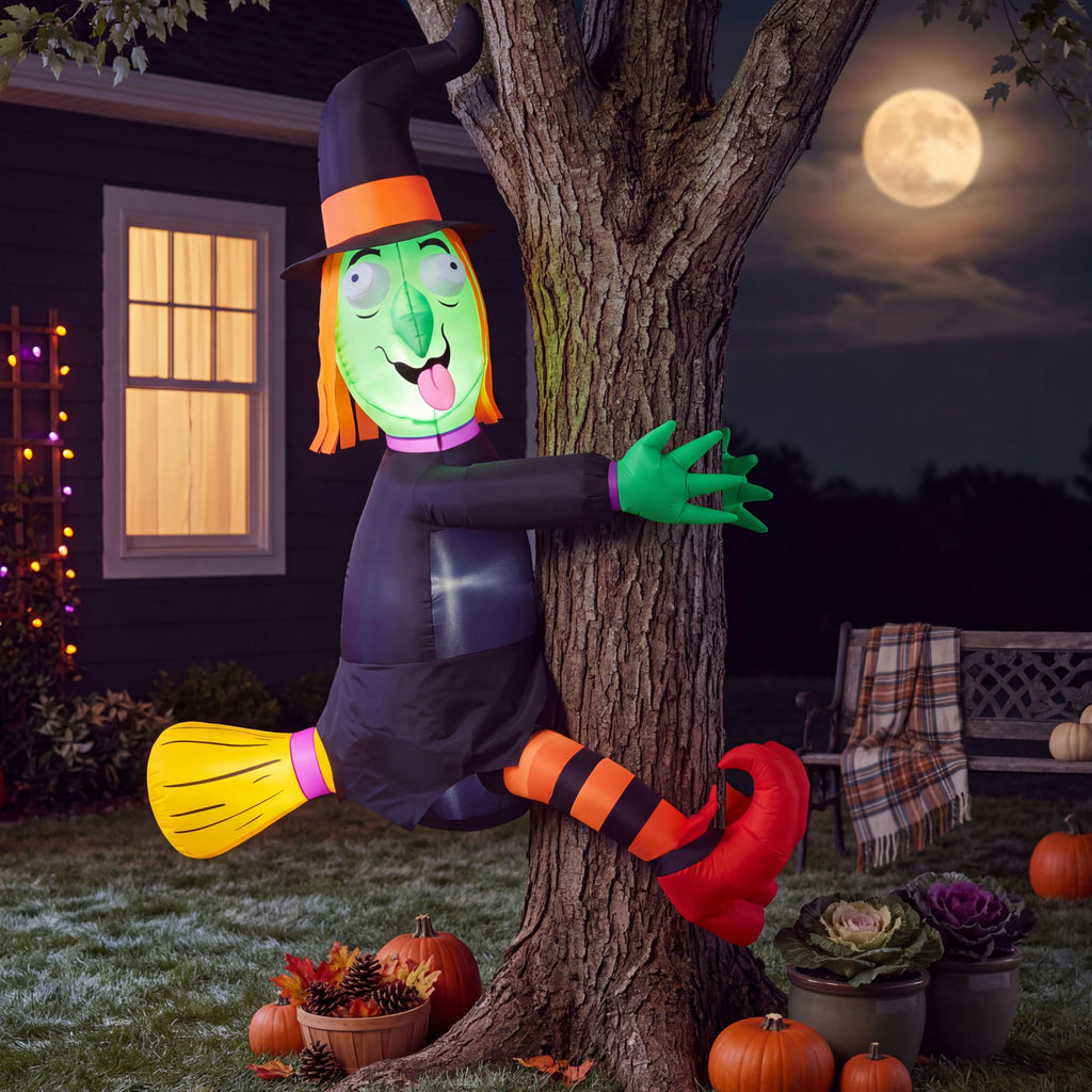 4FT Inflatable Witch with LED Lights L574861
