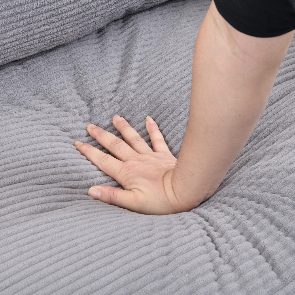 Light Gray Upholstered Loveseat Sofa Z667257