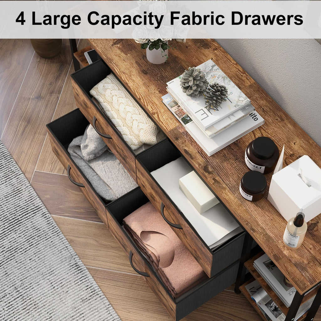 Brown Corner TV Stand with Drawer V2398