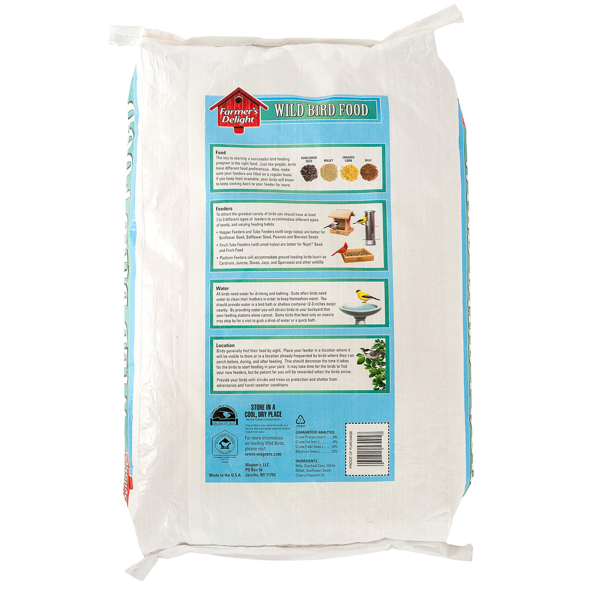 20-Pound Wild Bird Food and 10-Pound Cracked Corn L736