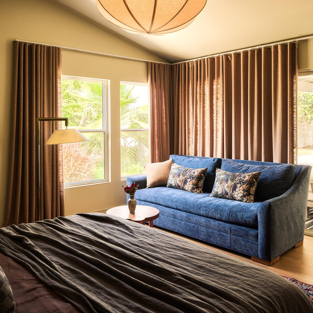 Linen Pinch Pleated Blackout Curtain 1 Panel J803701