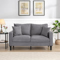Light Gray Upholstered Loveseat Sofa Z667257