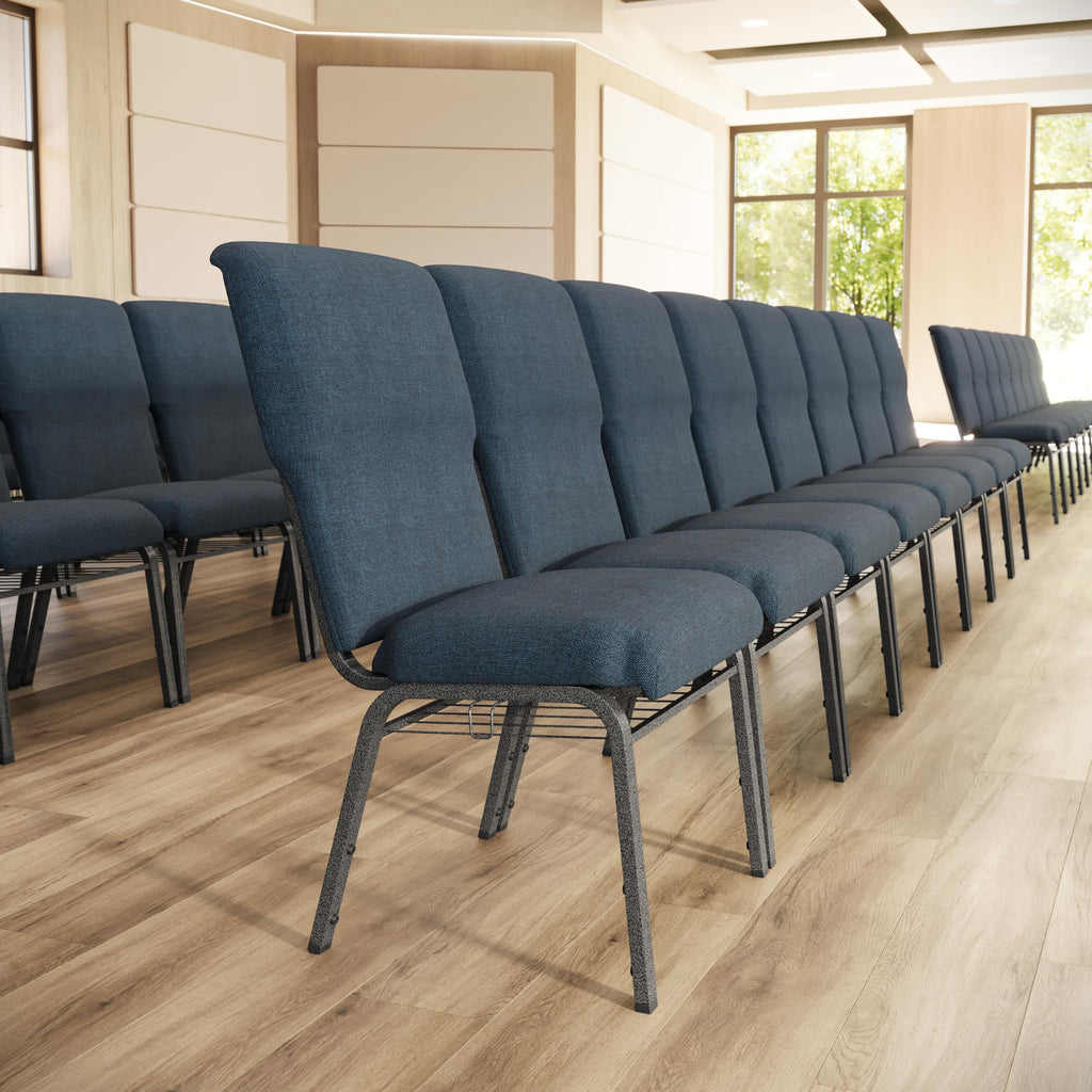 Navy 21 in Wide Church Chair S13413