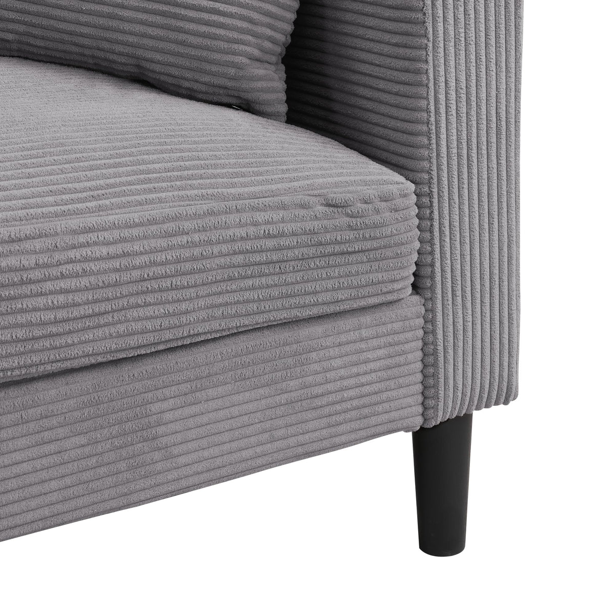 Light Gray Upholstered Loveseat Sofa Z667257