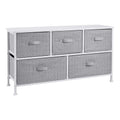 White 5-Drawer Fabric Storage Organizer N92562